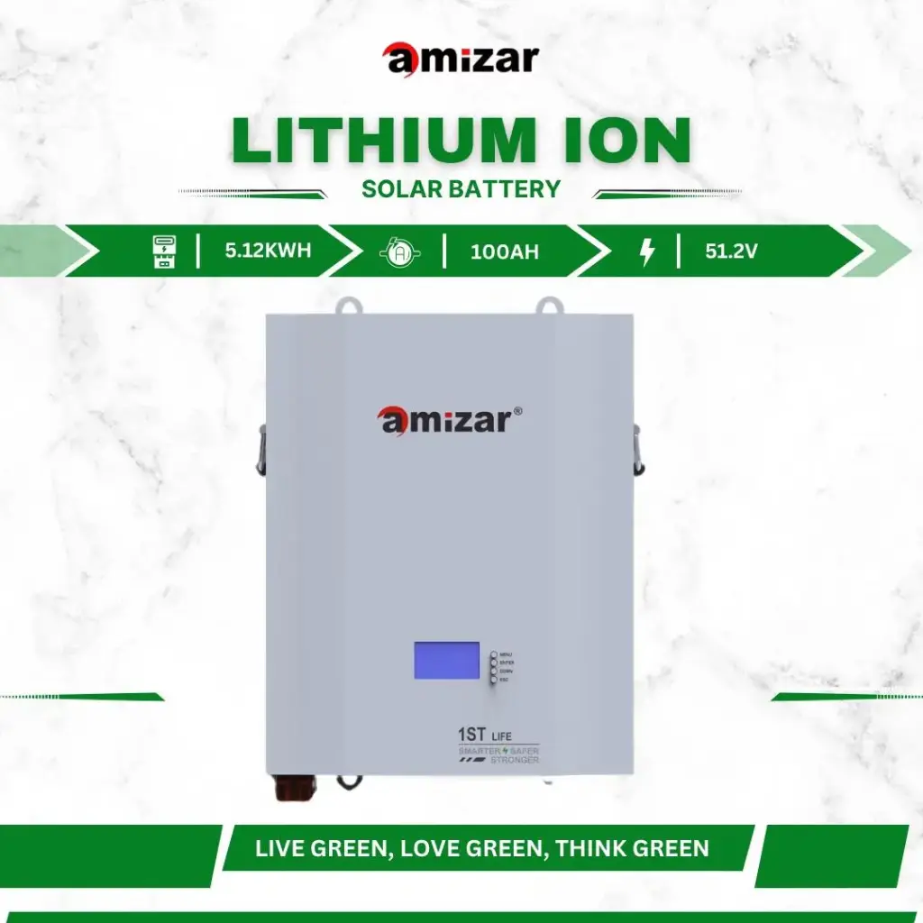 5.12KWH AMIZAR LITHIUM ION BATTERY